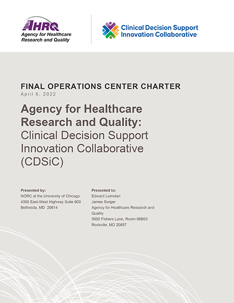 Operations Center Charter document cover