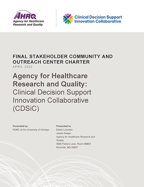 Stakeholder and Community Outreach Center Charter document cover