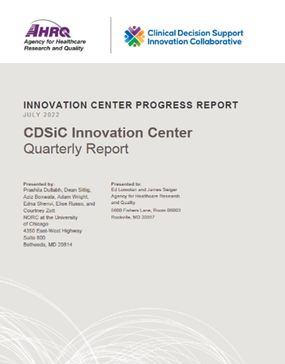 Innovation Center Quarterly Report, April to June 2022