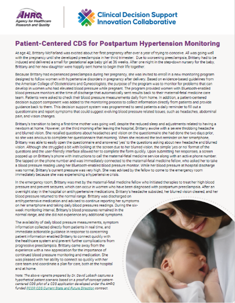 Patient-Centered CDS for Postpartum Hypertension Monitoring document thumbnail