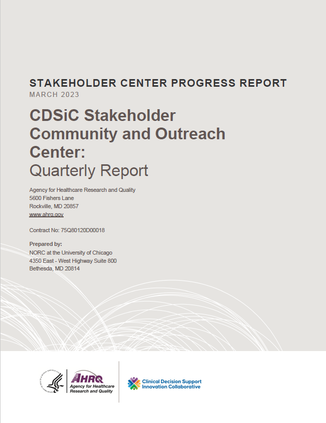 Stakeholder Center Report cover final