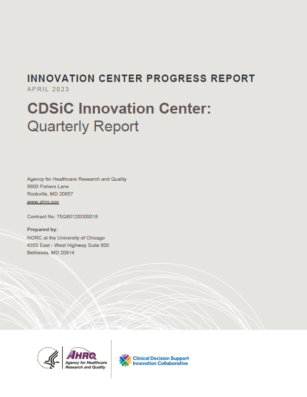 Innovation Center Quarterly Report Cover (March 2023)