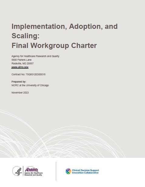 Implemenation, Adoption, and Scaling Workgroup Option Year 1 Charter document thumbnail