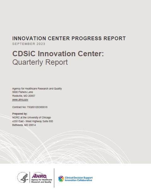 Innovation Center Quarterly Report, July to September 2023