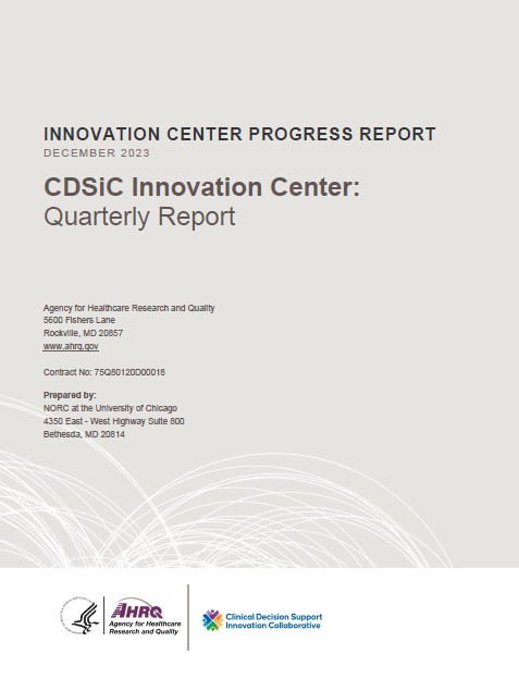 Innovation Center Quarterly Report, October to December 2023