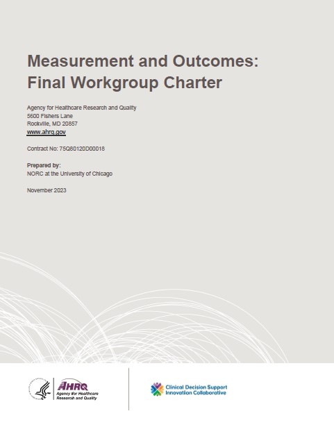 Measurement and Outcomes Workgroup Option Year 1 Charter document thumbnail