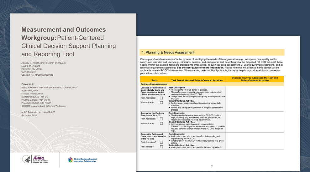 Planning and Reporting Tool