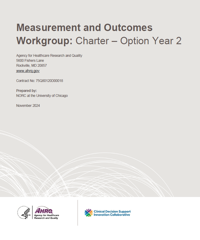 Measurement and Outcomes Workgroup Option Year 2 Charter document thumbnail