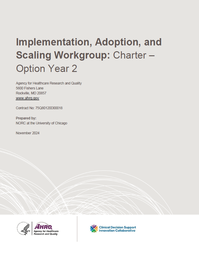 Implemenation, Adoption, and Scaling Workgroup Option Year 2 Charter document thumbnail