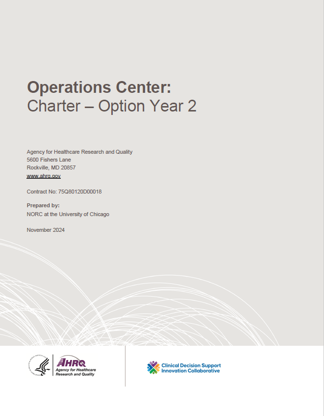 Operations Center Option Year 2 Charter document thumbnail